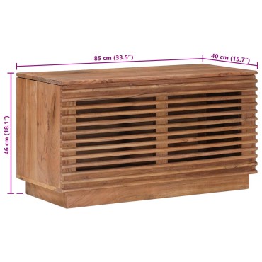vidaXL Κουτί αποθήκευσης Φυσικό 85x40x46 εκ