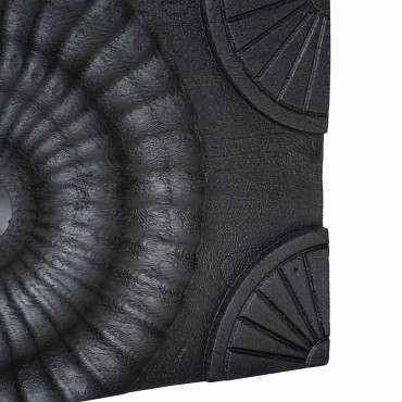 vidaXL Χειροποίητο Κομοδίνο Μαύρο 40x30x20cm Στερεό ξύλο μάνγκο 1 τεμ.