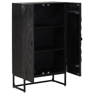 vidaXL Highboard Μαύρο 55x30x95 εκ 1 τεμ.