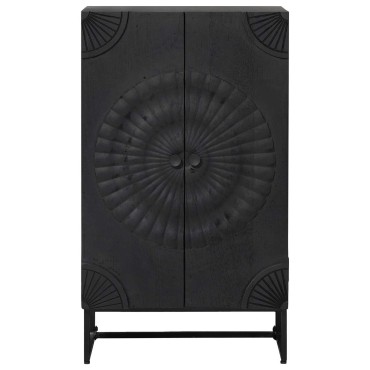vidaXL Highboard Μαύρο 55x30x95 εκ 1 τεμ.