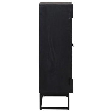 vidaXL Highboard Μαύρο 55x30x95 εκ 1 τεμ.