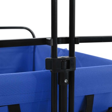 vidaXL Αναδιπλούμενο Τρόλεϊ Χειρός Μπλε 94 x 53 x 99 εκ Ύφασμα Oxford