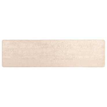 vidaXL Χαλί Runner MARSA Κρεμ 100x350cm Πολυέστερ και PVC