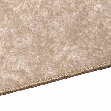 vidaXL Χαλί Runner MARSA Μπεζ 80x400cm Πολυέστερ και PVC
