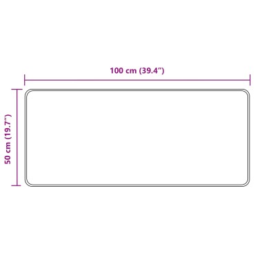 vidaXL Χαλί Runner MARSA Άμμος 50x100cm Πολυέστερ και PVC