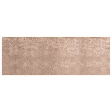 vidaXL Χαλί Runner MARSA Άμμος 100x250cm Πολυέστερ και PVC