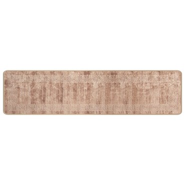 vidaXL Χαλί Runner MARSA Λευκό 50x300cm Πολυέστερ και PVC