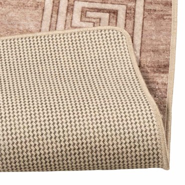 vidaXL Χαλί Runner MARSA Λευκό 50x300cm Πολυέστερ και PVC