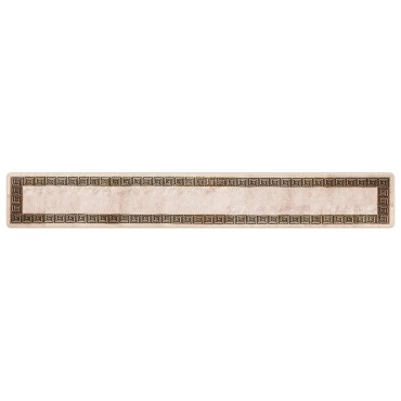 vidaXL Χαλί Runner MARSA Μαύρο 50x350cm Πολυέστερ και PVC