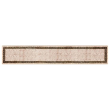 vidaXL Χαλί Runner MARSA Μαύρο 80x450cm Πολυέστερ και PVC