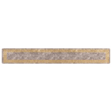 vidaXL Χαλί Runner MARSA Γκρι 50x350cm Πολυέστερ και PVC