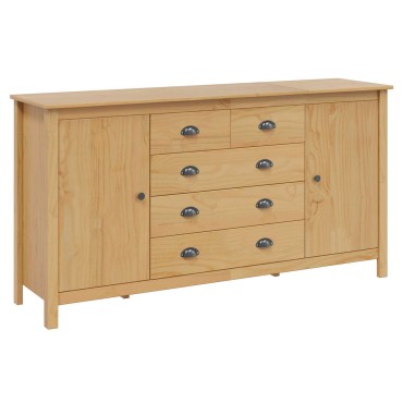 vidaXL Πλαϊνό γραφείο HILL Μέλι Καφέ 154x40x80cm Στερεό πεύκο