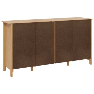 vidaXL Πλαϊνό γραφείο HILL Μέλι Καφέ 154x40x80cm Στερεό πεύκο