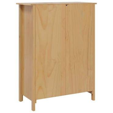 vidaXL Ντουλάπι κρασιού HILL Μέλι Καφέ 79.5x40x107.5 εκ 1 τεμ.
