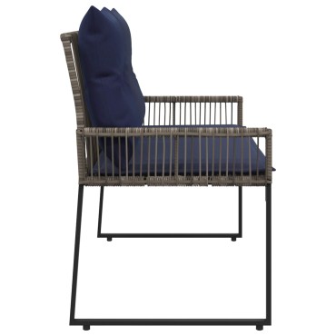 vidaXL Εξωτερικός πάγκος 2 -Seater 4 τεμ. 110x59x82cm Ορθογώνιος