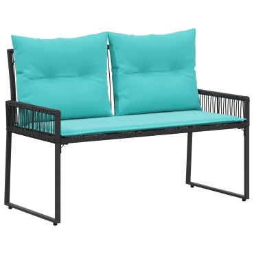 vidaXL Εξωτερικός πάγκος 2 -Seater 4 τεμ. 110x59x82cm Ορθογώνιος