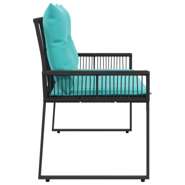 vidaXL Εξωτερικός πάγκος 2 -Seater 4 τεμ. 110x59x82cm Ορθογώνιος