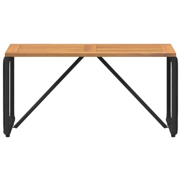 vidaXL Εξωτερικό Τραπέζι Μαύρο και Καφέ 80x40x40cm 1 τεμ.