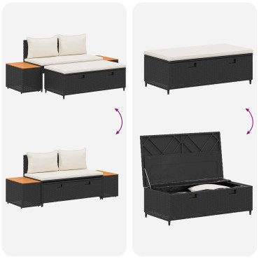 vidaXL Σειρά Καναπέ Εξωτερικού 4 -Seater 4 τεμ. 55x30x39 εκ