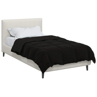 vidaXL Καλοκαιρινό Παπλωματοθήκη 155 x 220 cm Καλοκαίρι Μαύρο
