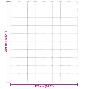 vidaXL Χειμερινό Παπλωματοθήκη 220 x 260 cm Χειμώνας Ανοιχτό γκρι