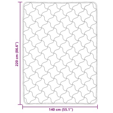 vidaXL Καλοκαιρινό Παπλωματοθήκη 140 x 220 cm Καλοκαίρι Taupe