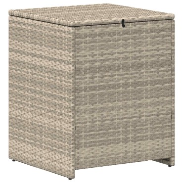 vidaXL Κουτί Μαξιλαριών Ανοιχτό γκρι 55x55x69cm συνθετικό ρατάν