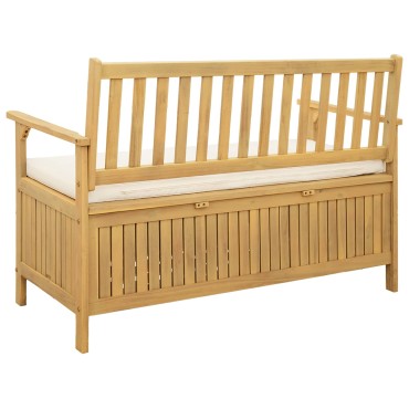 vidaXL Παγκάκι με αποθήκευση 2 -Seater 120x63x84cm Ορθογώνιος 1 τεμ.
