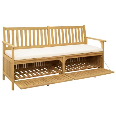 vidaXL Παγκάκι με αποθήκευση 2 -Seater 170x63x84cm Ορθογώνιος 1 τεμ.