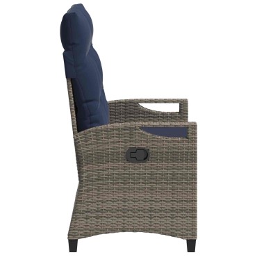 vidaXL Παγκάκι κήπου με μαξιλάρι 105x60x112cm ατσάλι 1 τεμ.