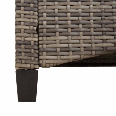 vidaXL Παγκάκι κήπου με μαξιλάρι 105x60x112cm ατσάλι 1 τεμ.