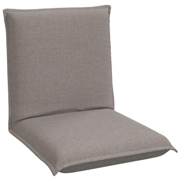 vidaXL Ρυθμιζόμενη Πολυθρόνα Δαπέδου Taupe Ύφασμα 57x64x59cm