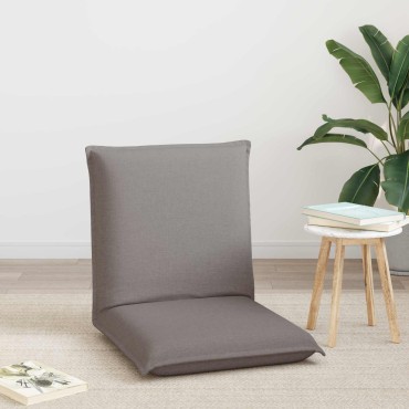vidaXL Ρυθμιζόμενη Πολυθρόνα Δαπέδου Taupe Ύφασμα 57x64x59cm