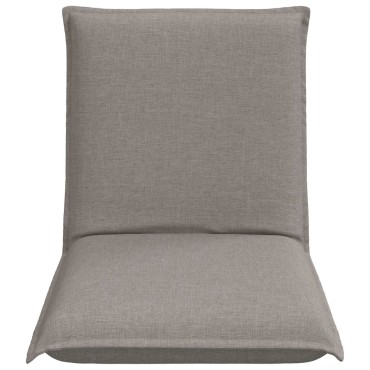 vidaXL Ρυθμιζόμενη Πολυθρόνα Δαπέδου Taupe Ύφασμα 57x64x59cm