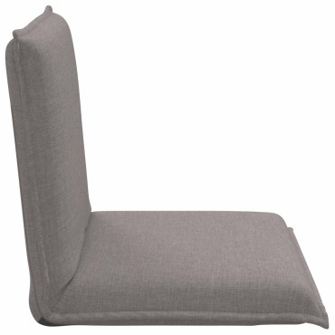 vidaXL Ρυθμιζόμενη Πολυθρόνα Δαπέδου Taupe Ύφασμα 57x64x59cm