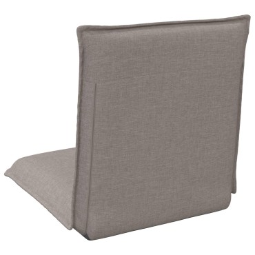 vidaXL Ρυθμιζόμενη Πολυθρόνα Δαπέδου Taupe Ύφασμα 57x64x59cm