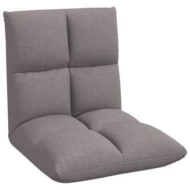 vidaXL Ρυθμιζόμενη Πολυθρόνα Δαπέδου Taupe Ύφασμα 55x61x57cm