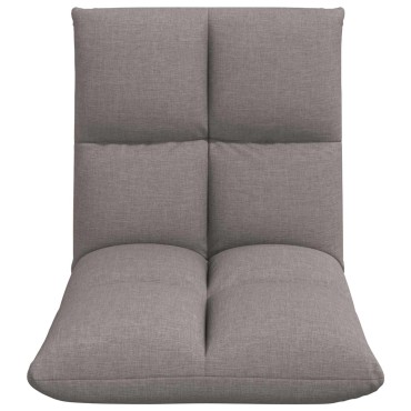 vidaXL Ρυθμιζόμενη Πολυθρόνα Δαπέδου Taupe Ύφασμα 55x61x57cm