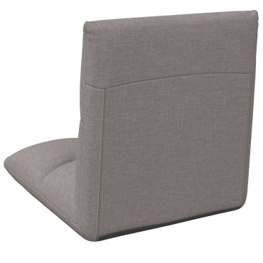vidaXL Ρυθμιζόμενη Πολυθρόνα Δαπέδου Taupe Ύφασμα 55x61x57cm