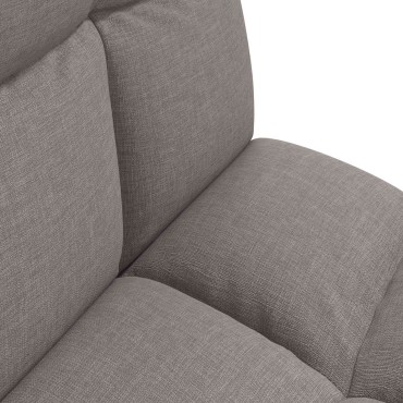 vidaXL Ρυθμιζόμενη Πολυθρόνα Δαπέδου Taupe Ύφασμα 55x61x57cm
