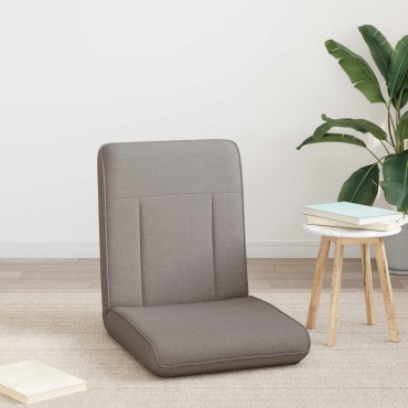 vidaXL Ρυθμιζόμενη Πολυθρόνα Δαπέδου Taupe Ύφασμα 50x73x60cm