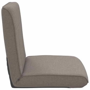 vidaXL Ρυθμιζόμενη Πολυθρόνα Δαπέδου Taupe Ύφασμα 50x73x60cm