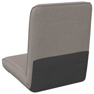 vidaXL Ρυθμιζόμενη Πολυθρόνα Δαπέδου Taupe Ύφασμα 50x73x60cm