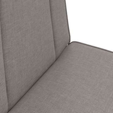 vidaXL Ρυθμιζόμενη Πολυθρόνα Δαπέδου Taupe Ύφασμα 50x73x60cm
