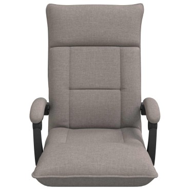 vidaXL Ρυθμιζόμενη Πολυθρόνα Δαπέδου Taupe Ύφασμα 58x66x80cm