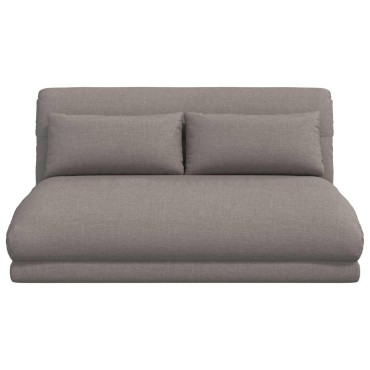 vidaXL Ρυθμιζόμενη Πολυθρόνα Δαπέδου Taupe Ύφασμα 110x82x55cm