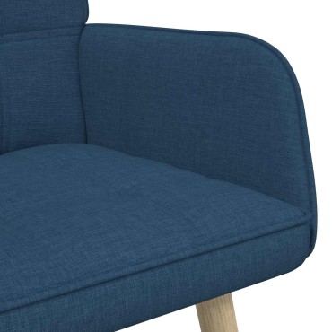 vidaXL Καναπές 2 ατόμων Μπλε 115x61x87cm Ύφασμα