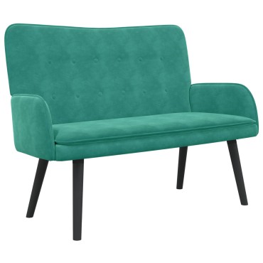 vidaXL Καναπές 2 ατόμων Τιρκουάζ 115x61x87cm Βελούδο