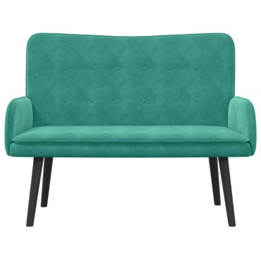 vidaXL Καναπές 2 ατόμων Τιρκουάζ 115x61x87cm Βελούδο