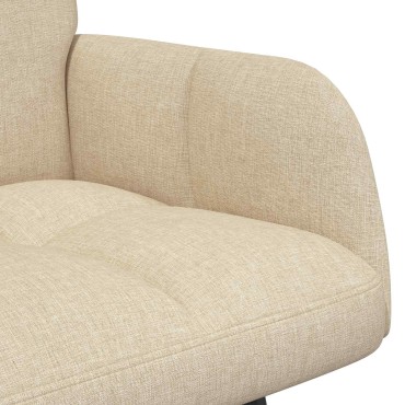 vidaXL Καναπές 2 ατόμων Κρεμ 115x61x87cm Ύφασμα